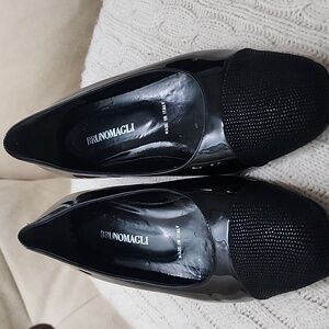 Bruno Magli Black Patent Leather Flats